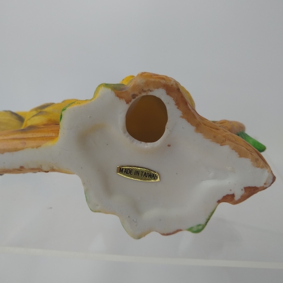 Vintage Ceramic Owl Trio Mother and Babies Perched on Branch. 2.5 inches and 5.5 - Picture 7 of 7